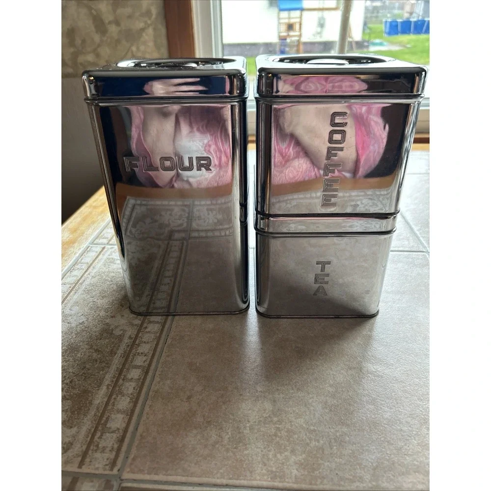 beautyware‎ canister set MCM Flour Coffee Tea Diver